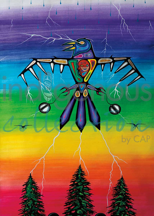 Rainbow Thunderbird by artist Jeffrey Red George