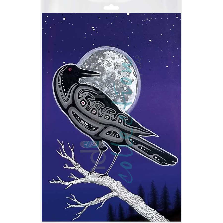 Crow Moon by artist Jeffrey Red George - Ojibway. Indigenous Collection