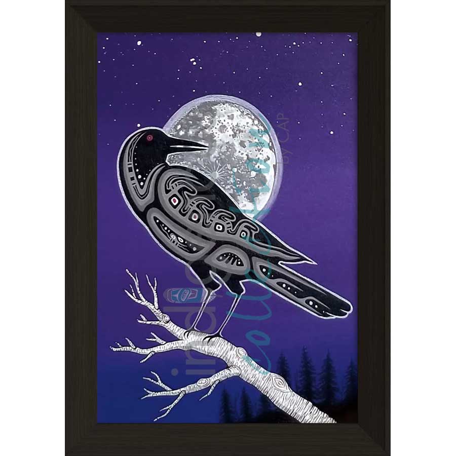 Crow Moon by artist Jeffrey Red George - Ojibway. Indigenous Collection