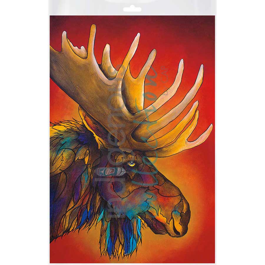 Bullwinkle by artist Micqaela Jones - Te-Moak. Indigenous Collection