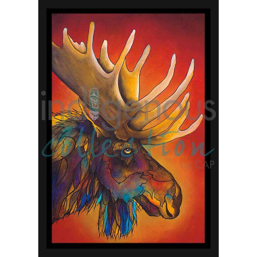Bullwinkle by artist Micqaela Jones - Te-Moak. Indigenous Collection