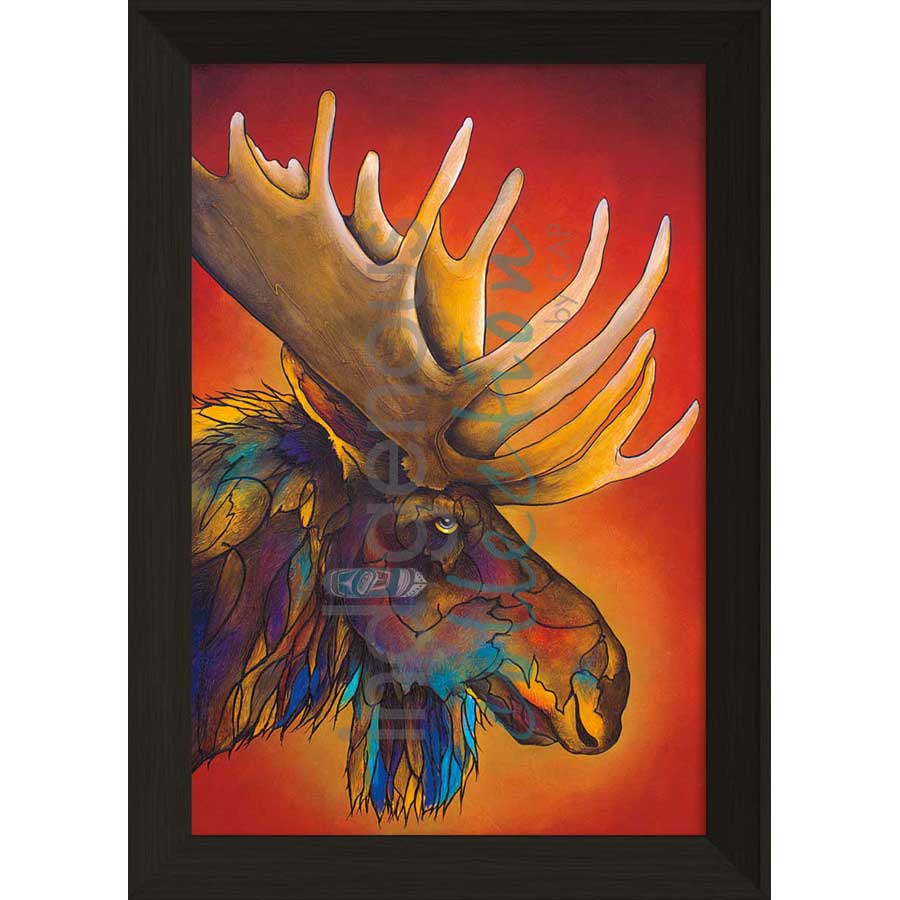 Bullwinkle by artist Micqaela Jones - Te-Moak. Indigenous Collection