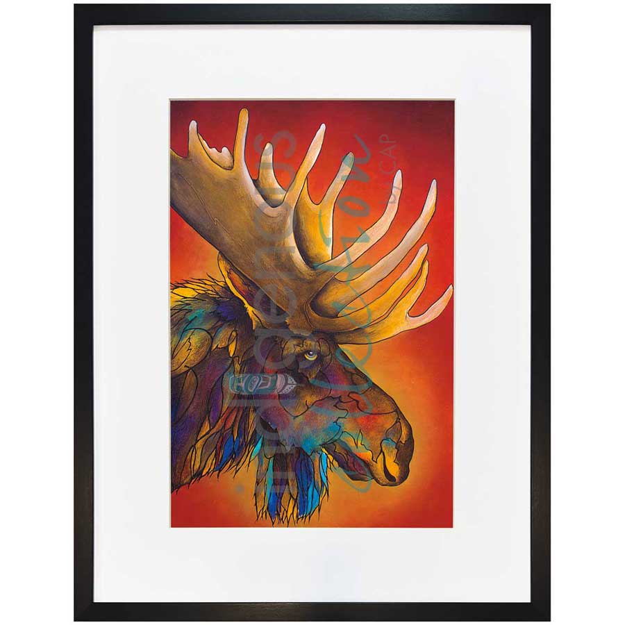 Bullwinkle by artist Micqaela Jones - Te-Moak. Indigenous Collection