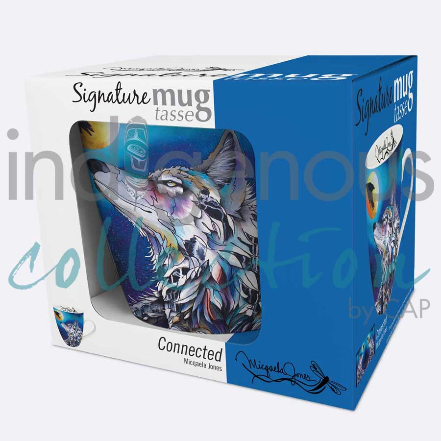 Connected 18 oz. Signature Mug by artist Micqaela Jones