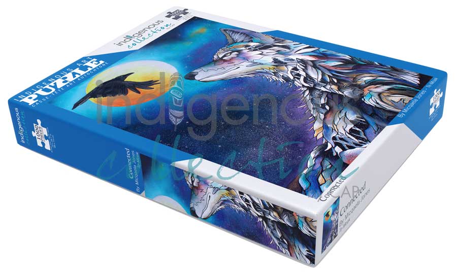 Connected Puzzle - 1000 Pcs by artist Micqaela Jones. Indigenous Collection.