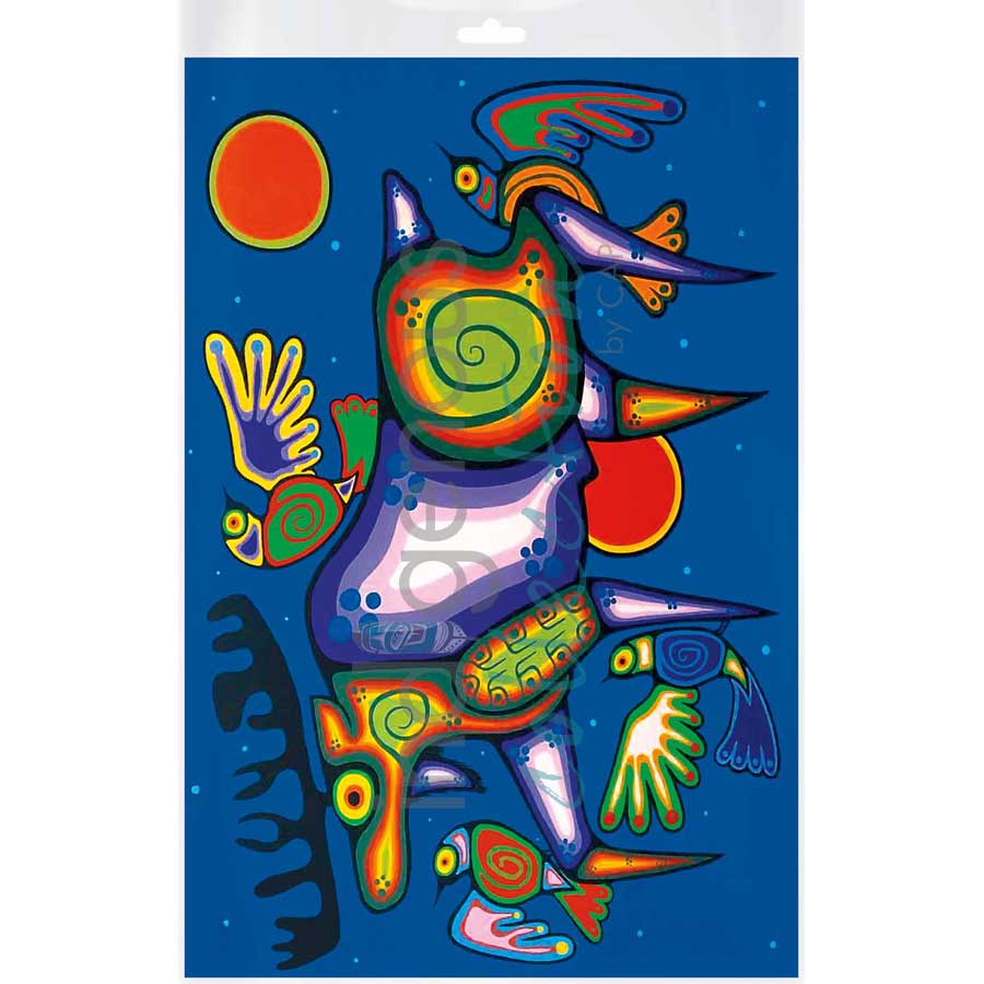 Spirit Moose by artist Jim Oskineegish - Ojibway. Indigenous Collection