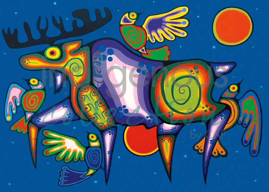 Spirit Moose by artist Jim Oskineegish