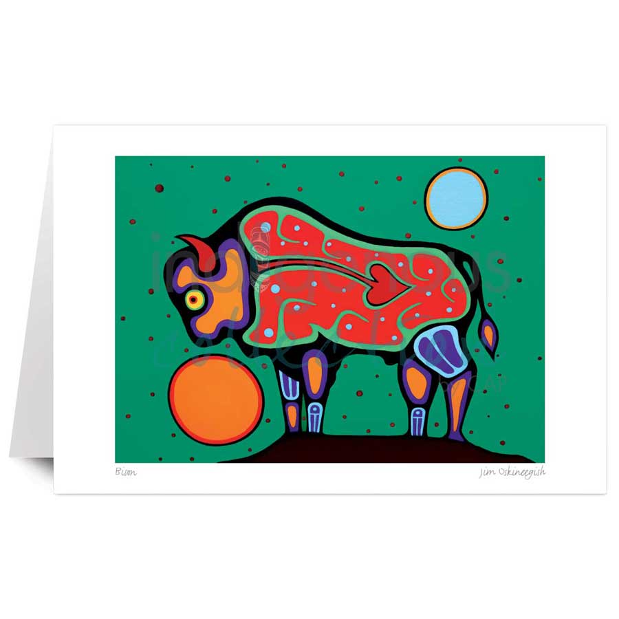 Bison by artist Jim Oskineegish