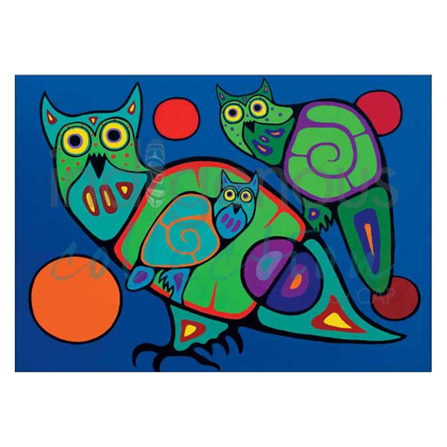 Owl Family Canvas Prints
