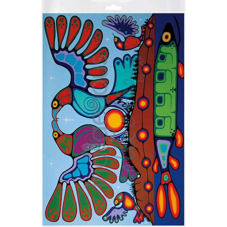 Summer Sunrise by artist Jim Oskineegish - Ojibway. Indigenous Collection