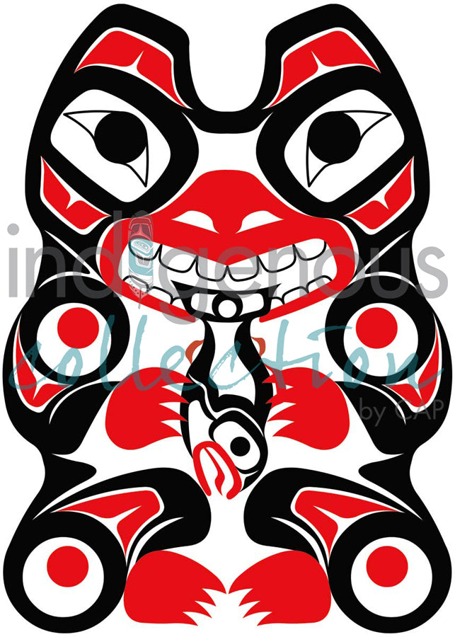 Bear & Salmon by artist Eric Parnell