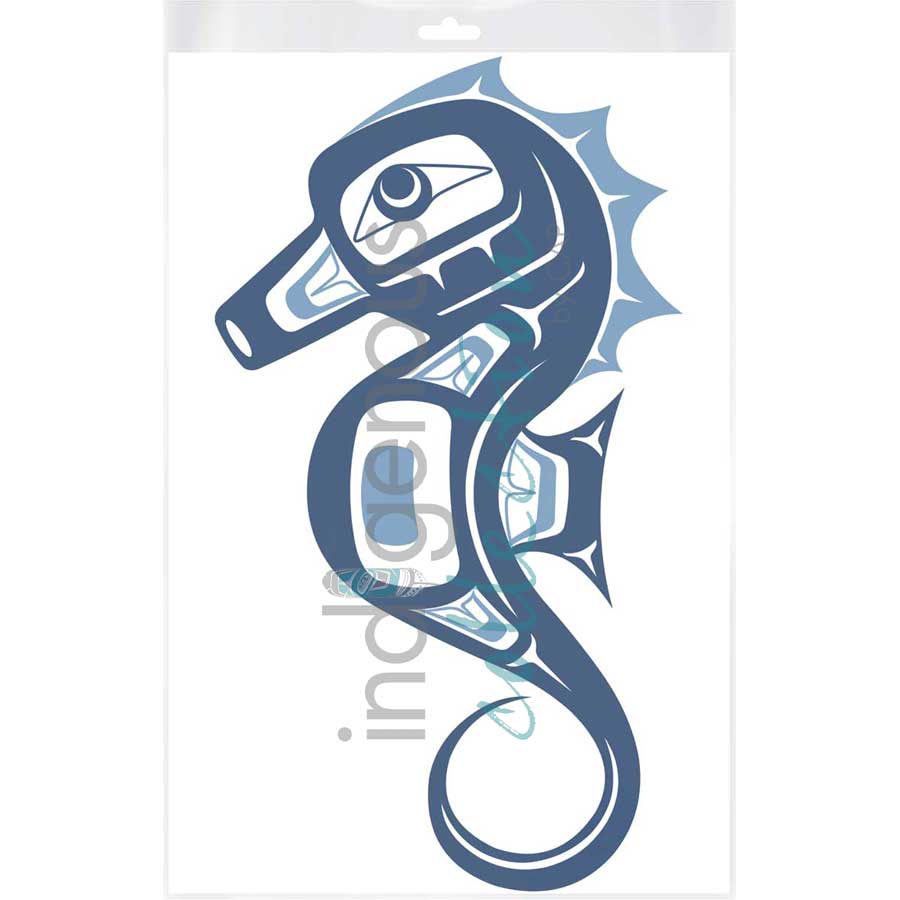 Seahorse by artist Eric Parnell - Haida. Indigenous Collection