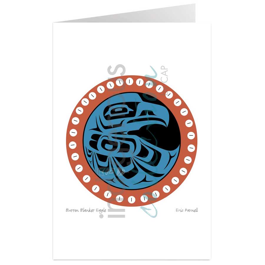 Button Blanket Eagle by artist Eric Parnell