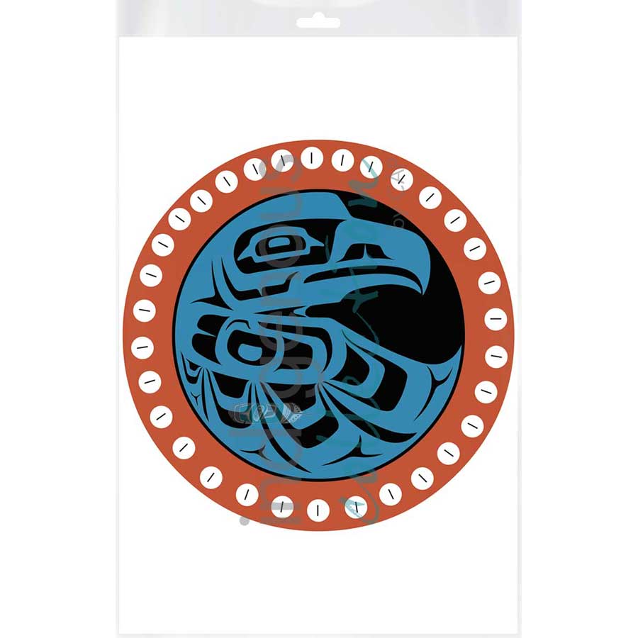 Button Blanket Eagle by artist Eric Parnell - Haida. Indigenous Collection