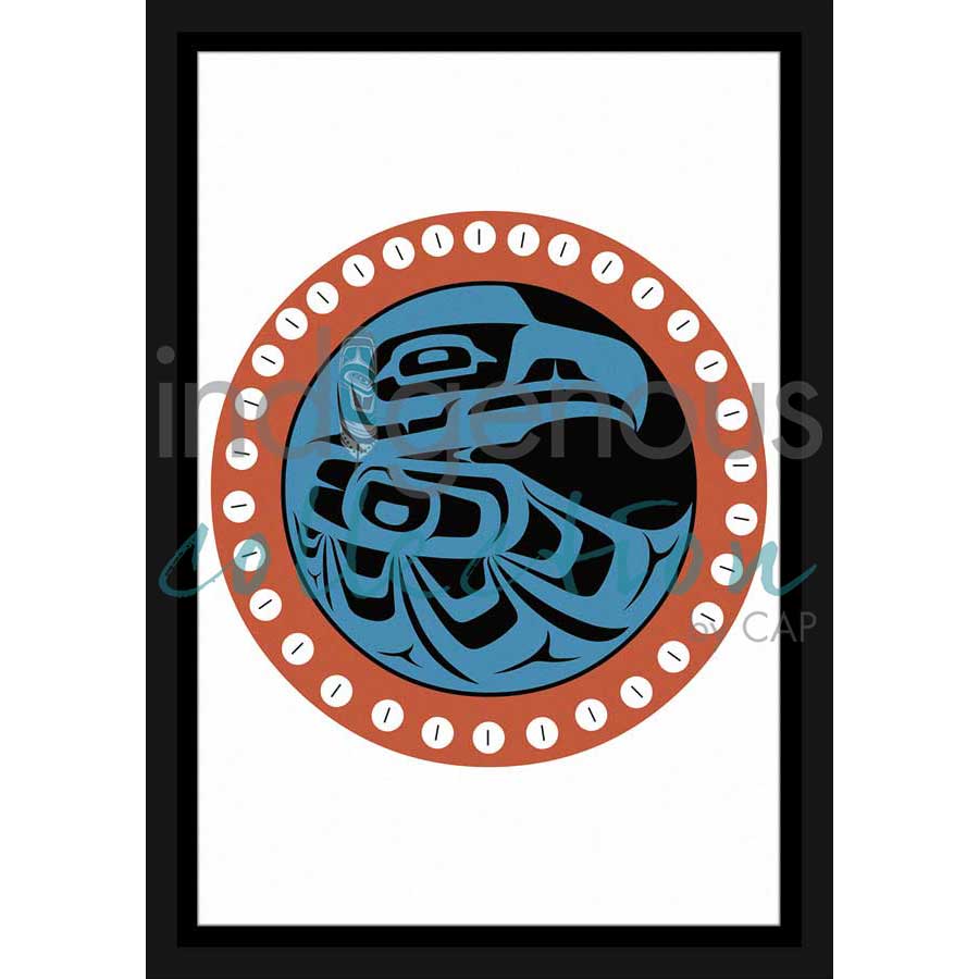 Button Blanket Eagle by artist Eric Parnell - Haida. Indigenous Collection