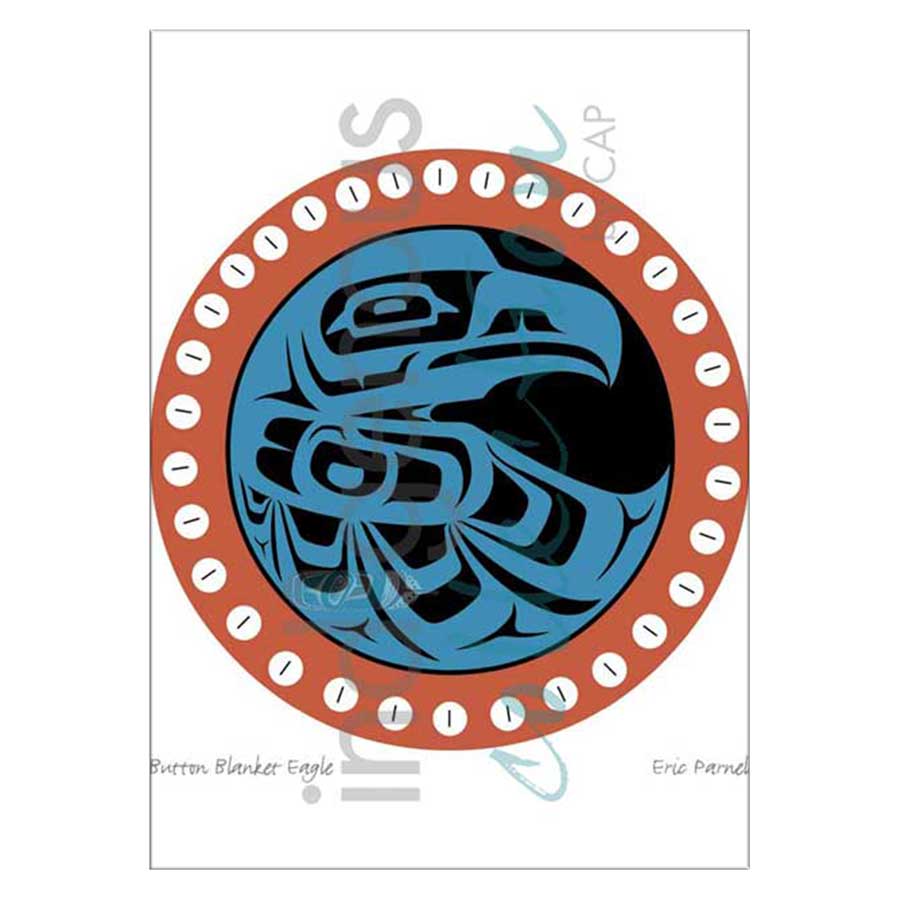 Button Blanket Eagle Canvas Prints