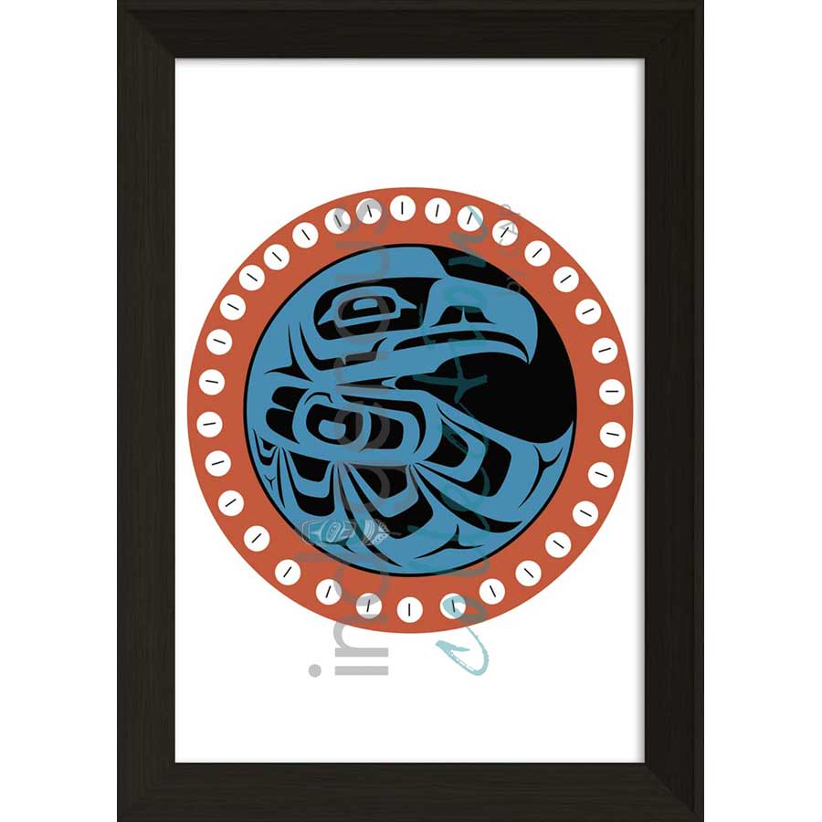 Button Blanket Eagle by artist Eric Parnell - Haida. Indigenous Collection