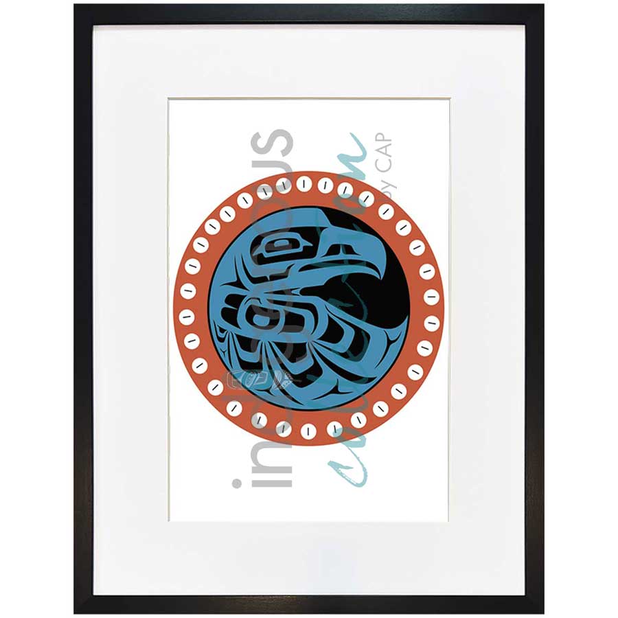 Button Blanket Eagle by artist Eric Parnell - Haida. Indigenous Collection