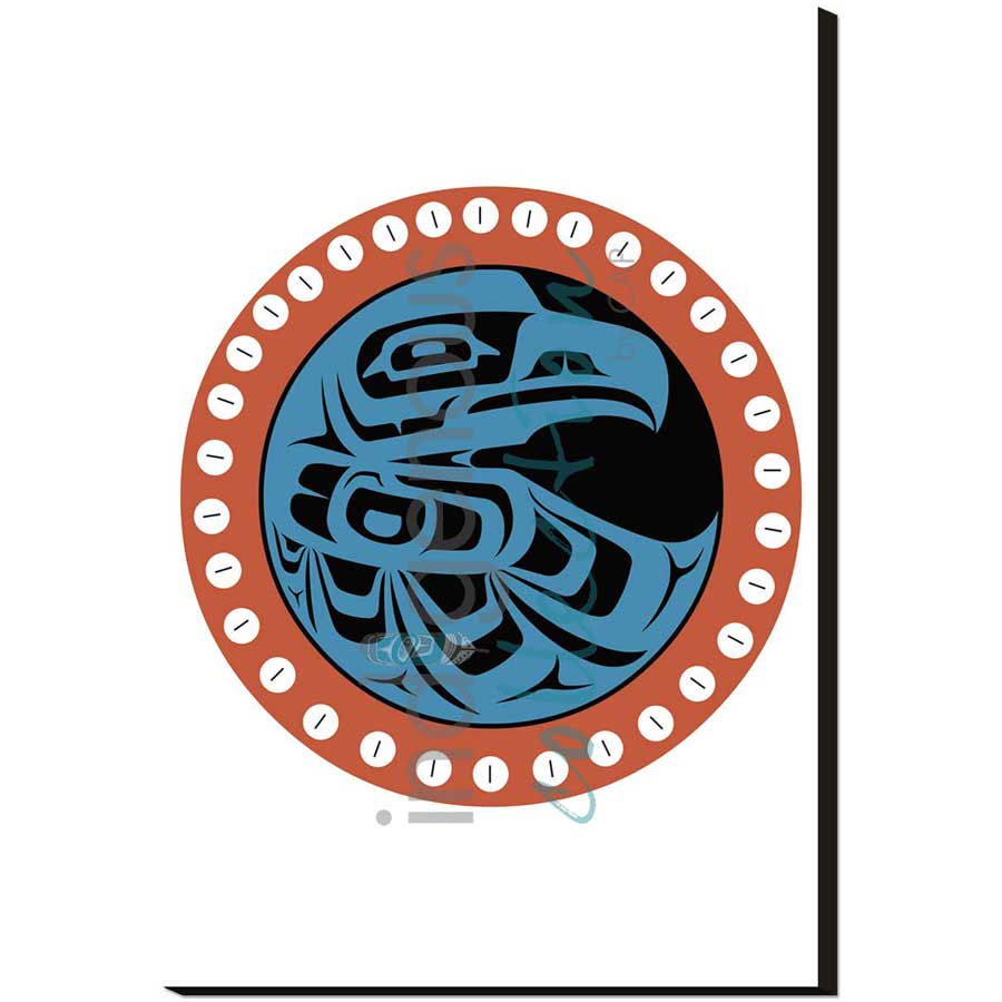 Button Blanket Eagle by artist Eric Parnell - Haida. Indigenous Collection