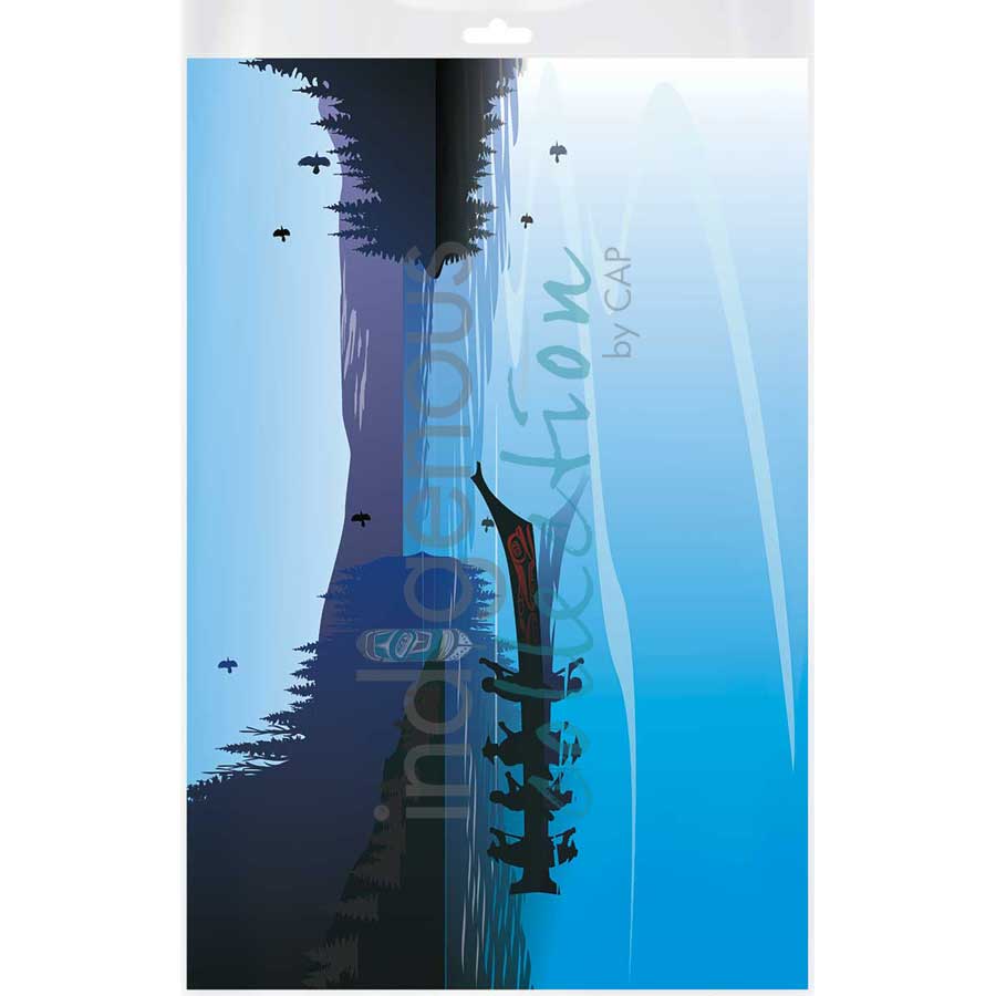 Winter Canoe by artist Mark Preston - Tlingit. Indigenous Collection