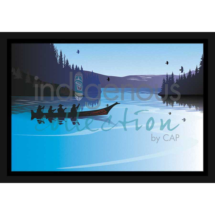 Winter Canoe by artist Mark Preston - Tlingit. Indigenous Collection