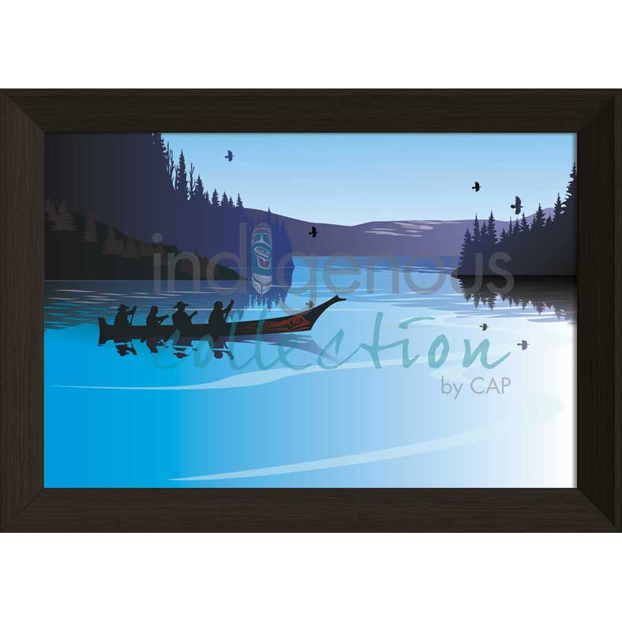 Winter Canoe by artist Mark Preston - Tlingit. Indigenous Collection