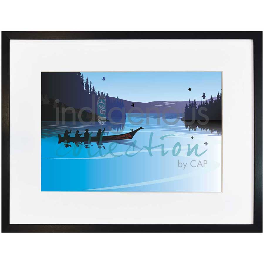 Winter Canoe by artist Mark Preston - Tlingit. Indigenous Collection
