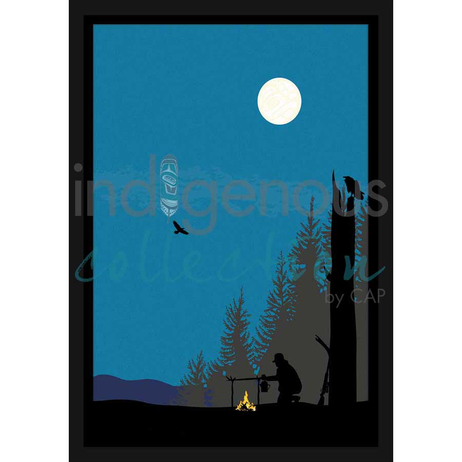 The Hunt by artist Mark Preston - Tlingit. Indigenous Collection