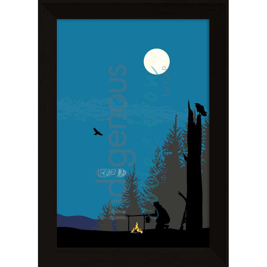 The Hunt by artist Mark Preston - Tlingit. Indigenous Collection