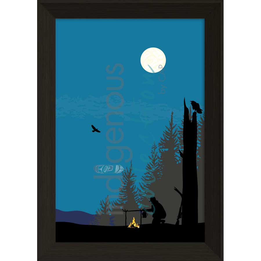 The Hunt by artist Mark Preston - Tlingit. Indigenous Collection