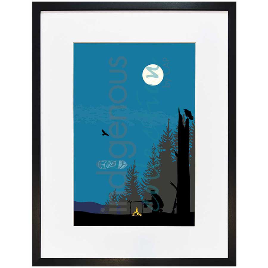The Hunt by artist Mark Preston - Tlingit. Indigenous Collection