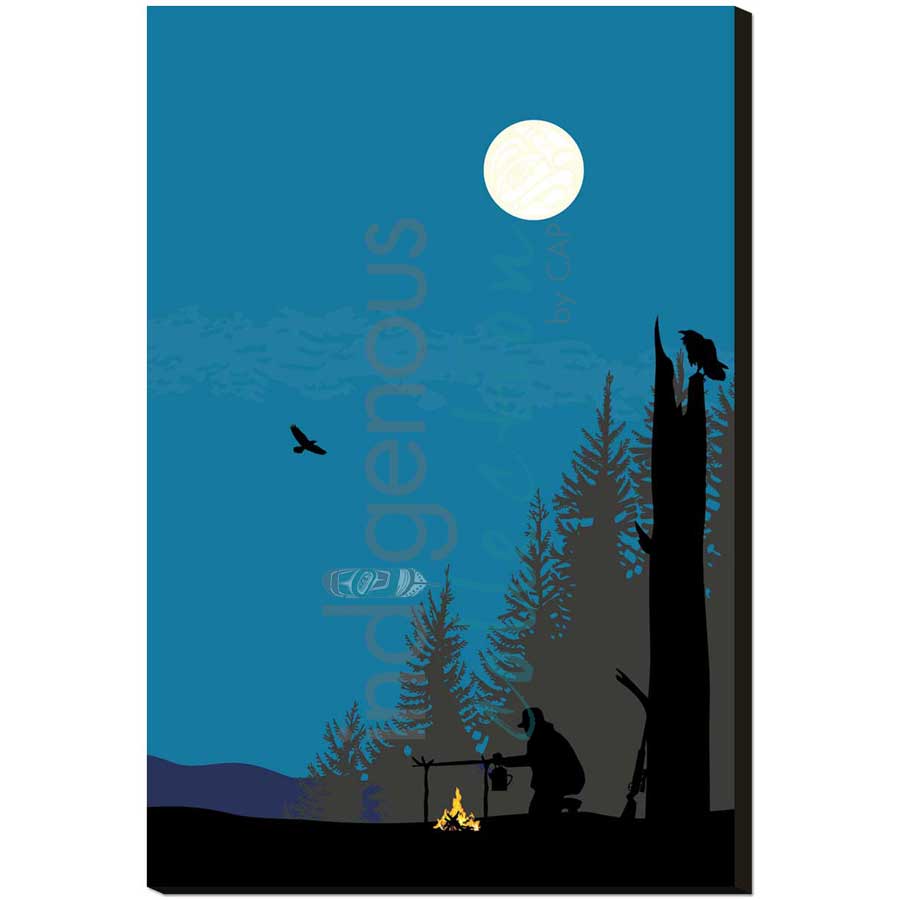 The Hunt by artist Mark Preston - Tlingit. Indigenous Collection