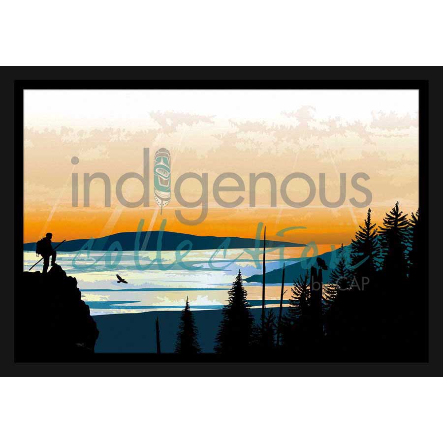 Climber Lookout by artist Mark Preston - Tlingit. Indigenous Collection