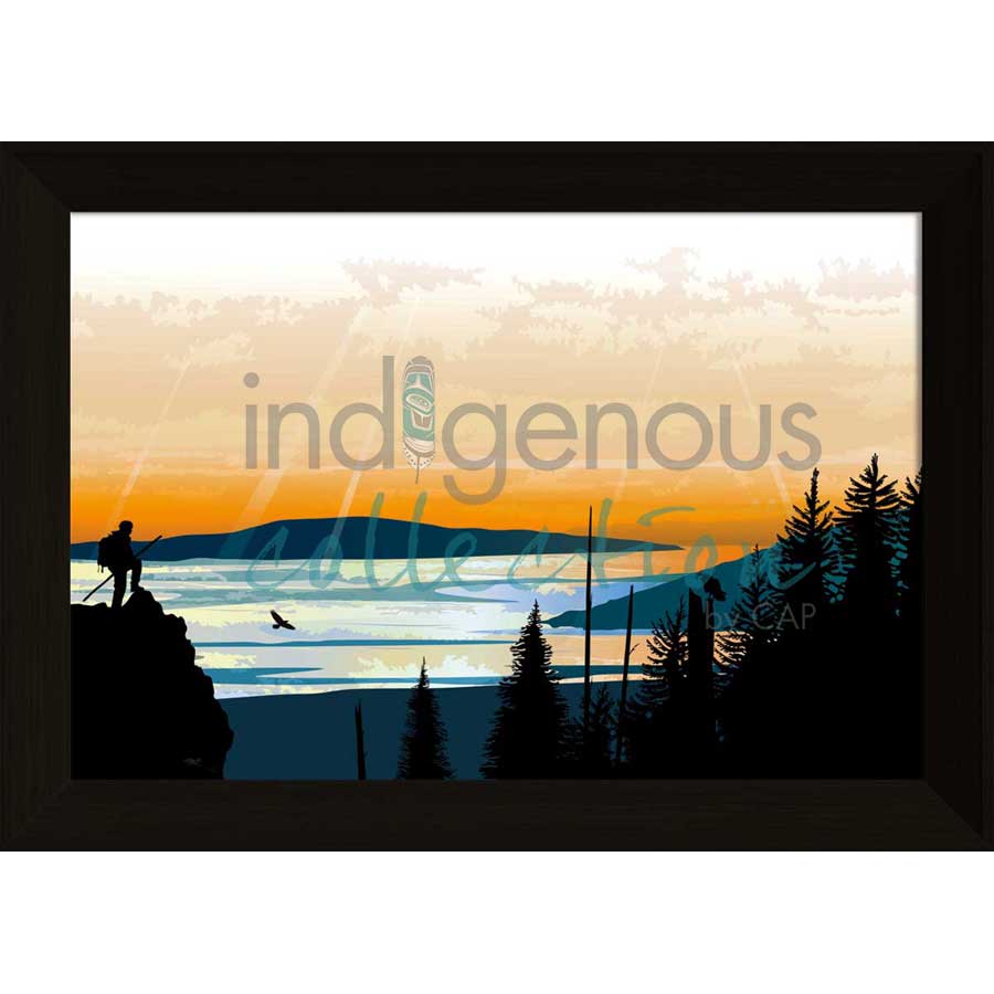 Climber Lookout by artist Mark Preston - Tlingit. Indigenous Collection