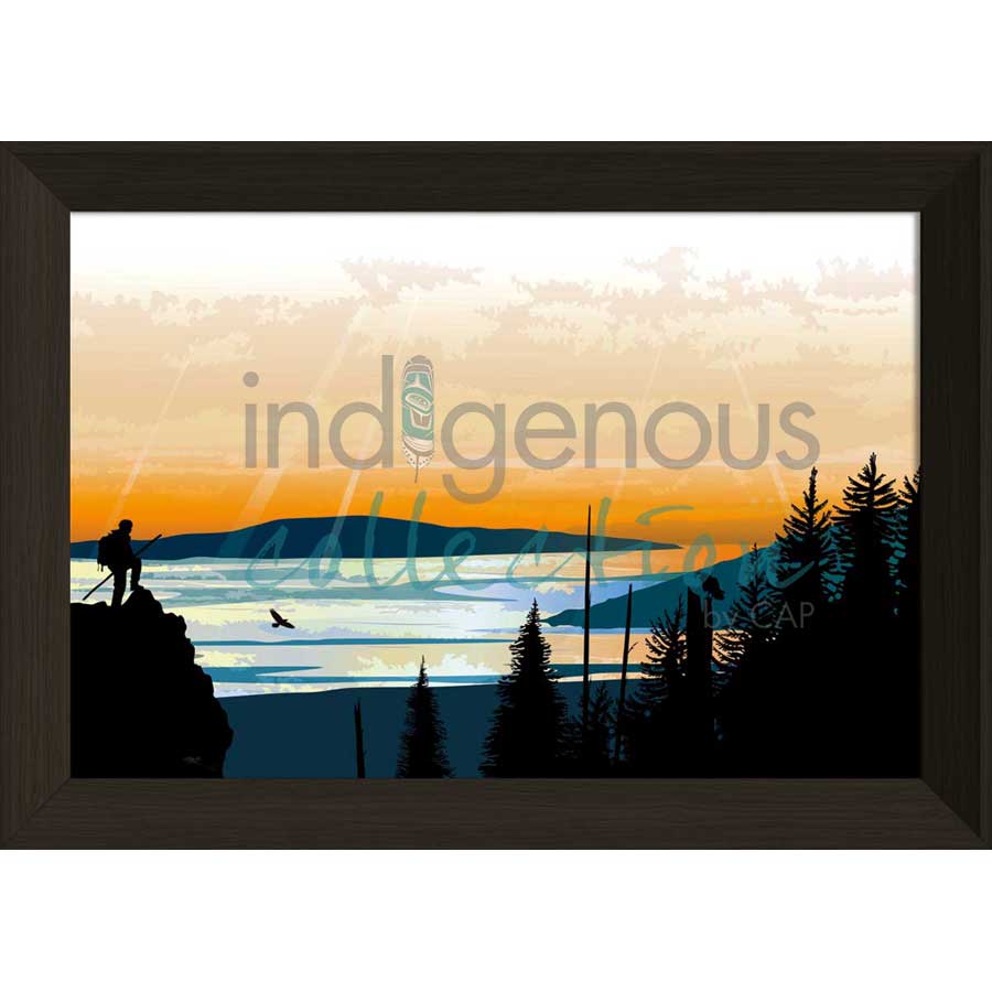 Climber Lookout by artist Mark Preston - Tlingit. Indigenous Collection