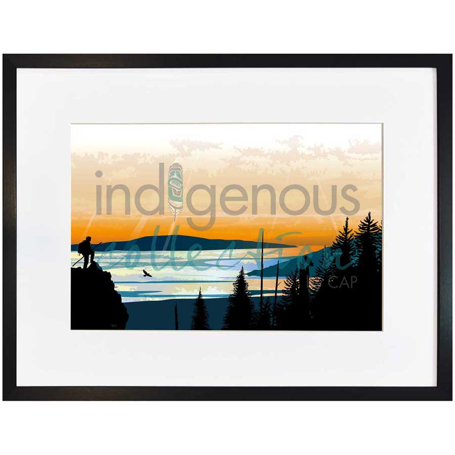 Climber Lookout by artist Mark Preston - Tlingit. Indigenous Collection