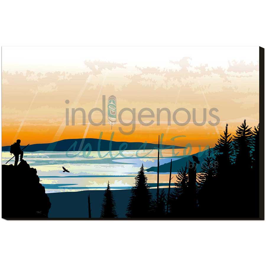 Climber Lookout by artist Mark Preston - Tlingit. Indigenous Collection