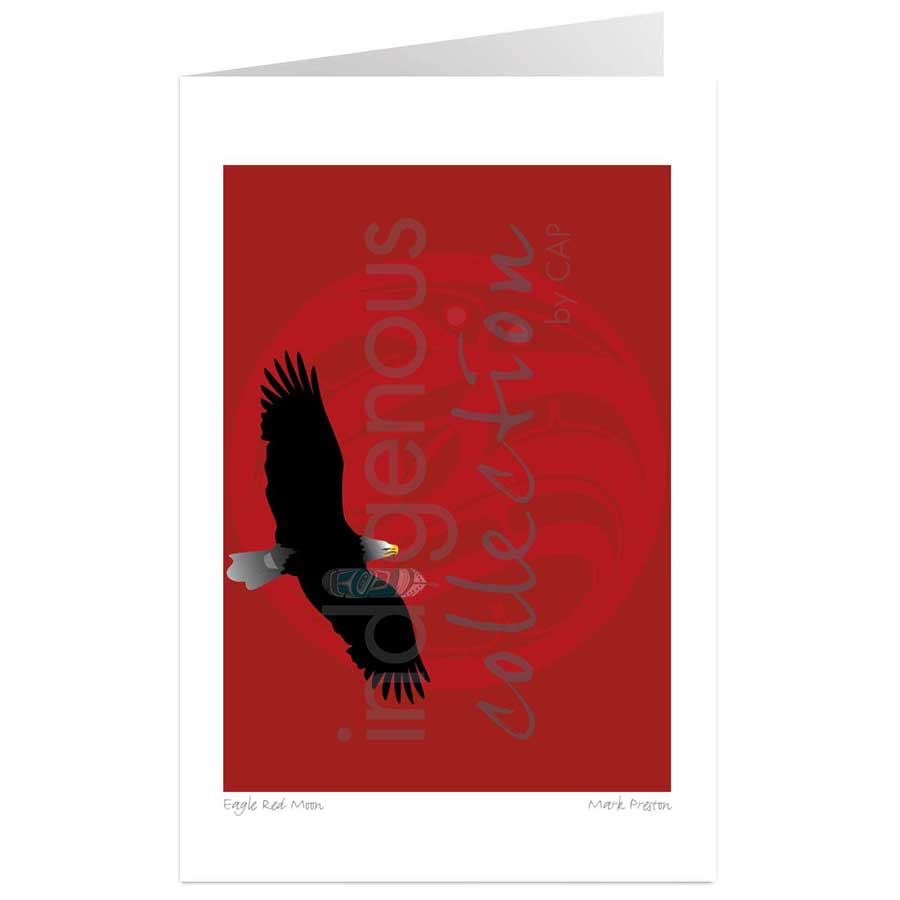 Eagle Red Moon by artist Mark Preston