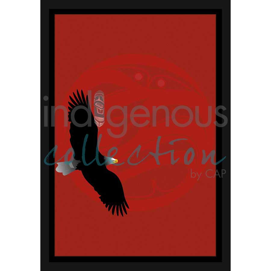 Eagle Red Moon by artist Mark Preston - Tlingit. Indigenous Collection