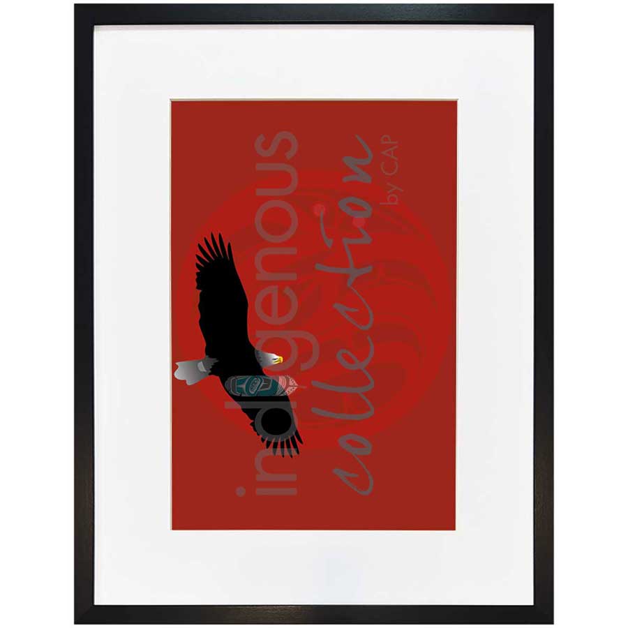 Eagle Red Moon by artist Mark Preston - Tlingit. Indigenous Collection
