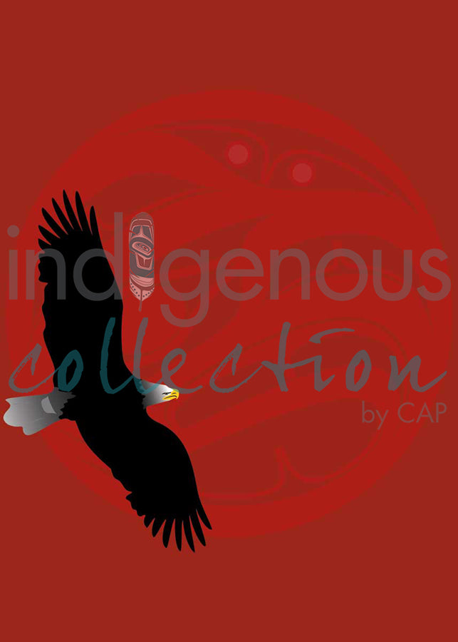 Eagle Red Moon by artist Mark Preston