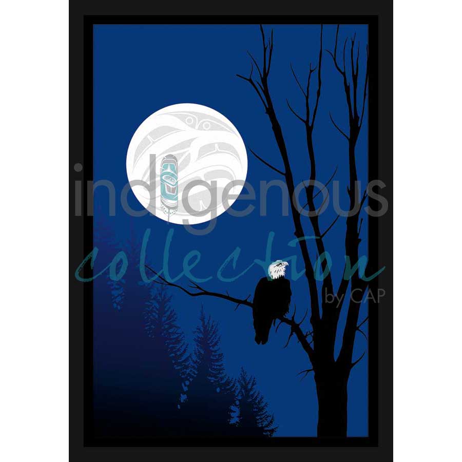 Eagle Silhouettes by artist Mark Preston - Tlingit. Indigenous Collection