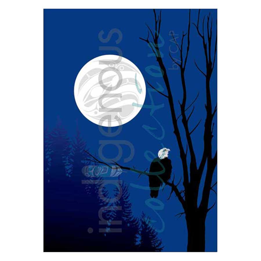 Eagle Silhouettes Canvas Prints