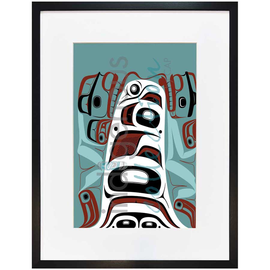 Orca Ride by artist Mark Preston - Tlingit. Indigenous Collection