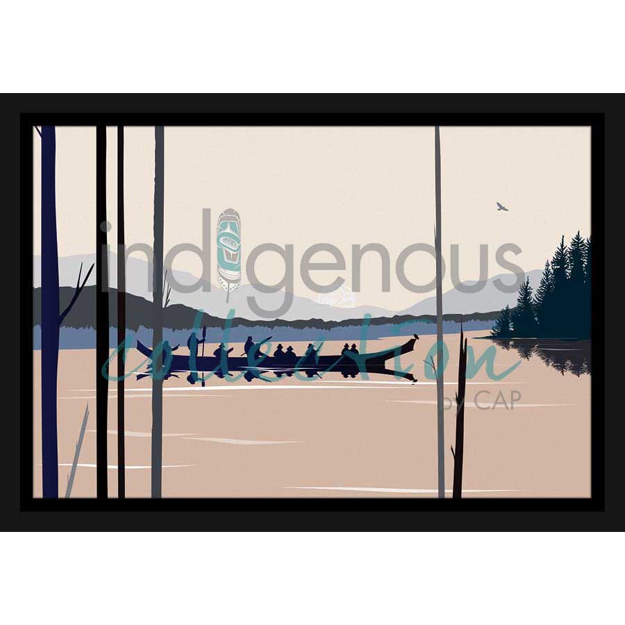 Curtis Canoe by artist Mark Preston - Tlingit. Indigenous Collection