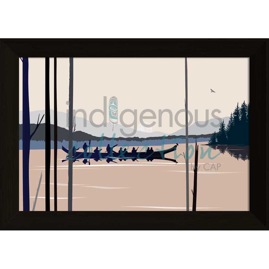 Curtis Canoe by artist Mark Preston - Tlingit. Indigenous Collection