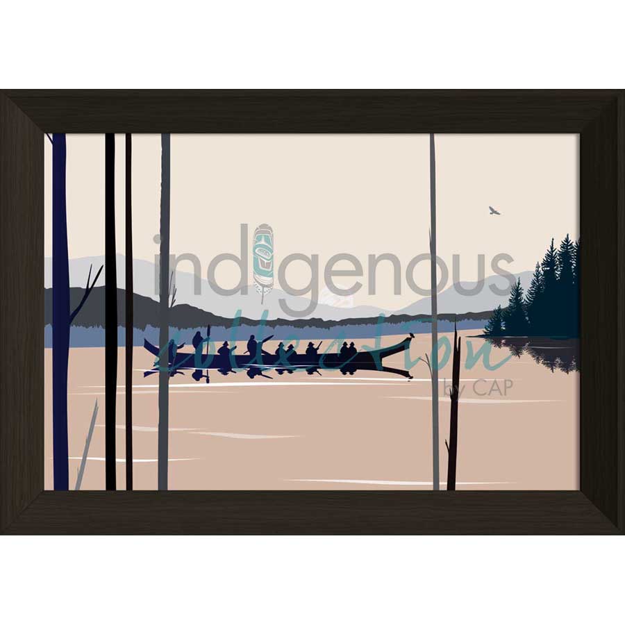 Curtis Canoe by artist Mark Preston - Tlingit. Indigenous Collection