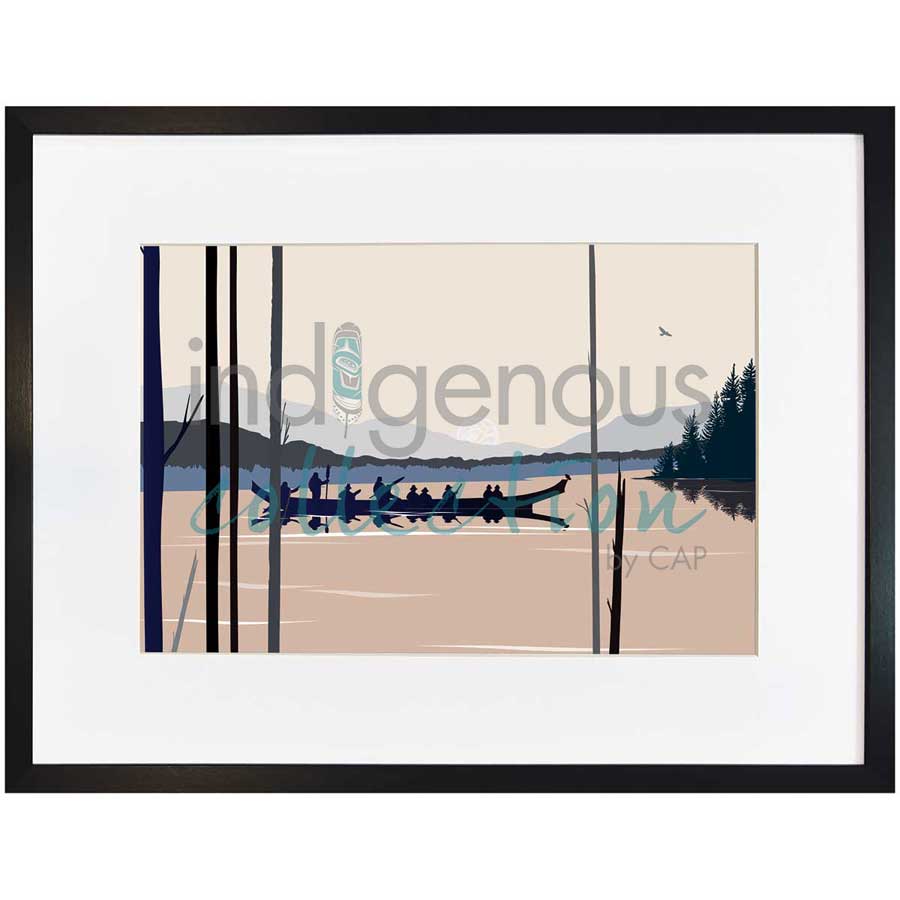 Curtis Canoe by artist Mark Preston - Tlingit. Indigenous Collection