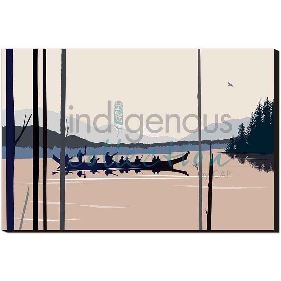 Curtis Canoe by artist Mark Preston - Tlingit. Indigenous Collection