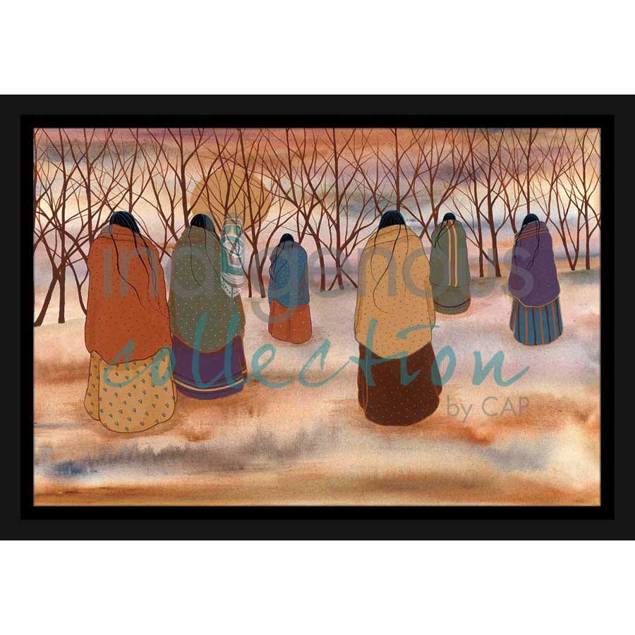 Women's Trail by artist Jeanne Rorex-Bridges - Cherokee. Indigenous Collection